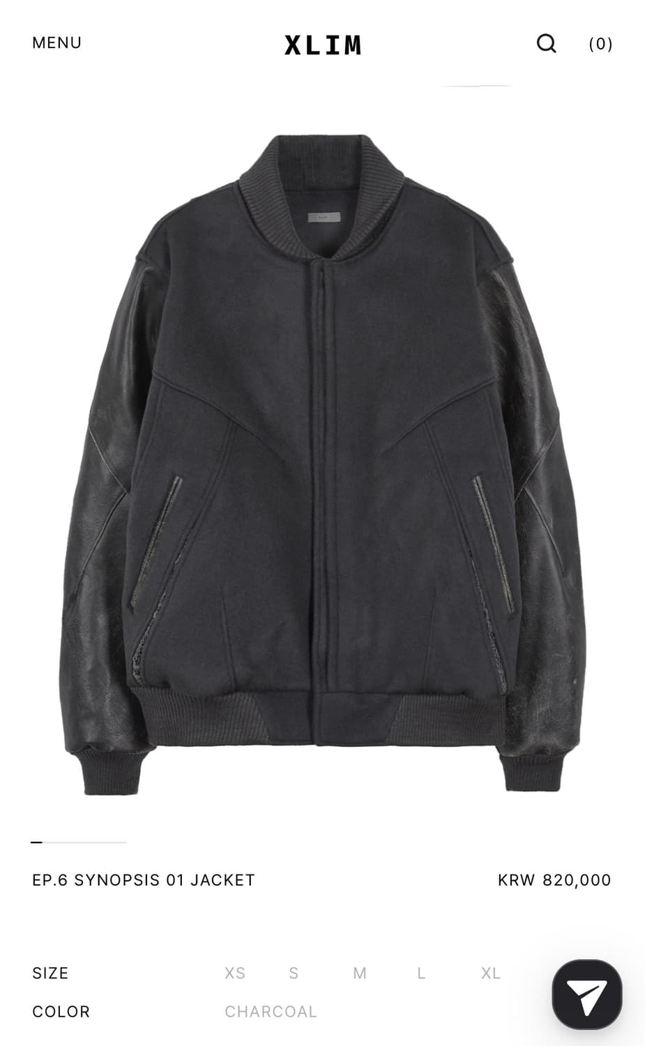 xlim EP.6 SYNOPSIS 01 JACKET 바시티 자켓 S 상품이미지2