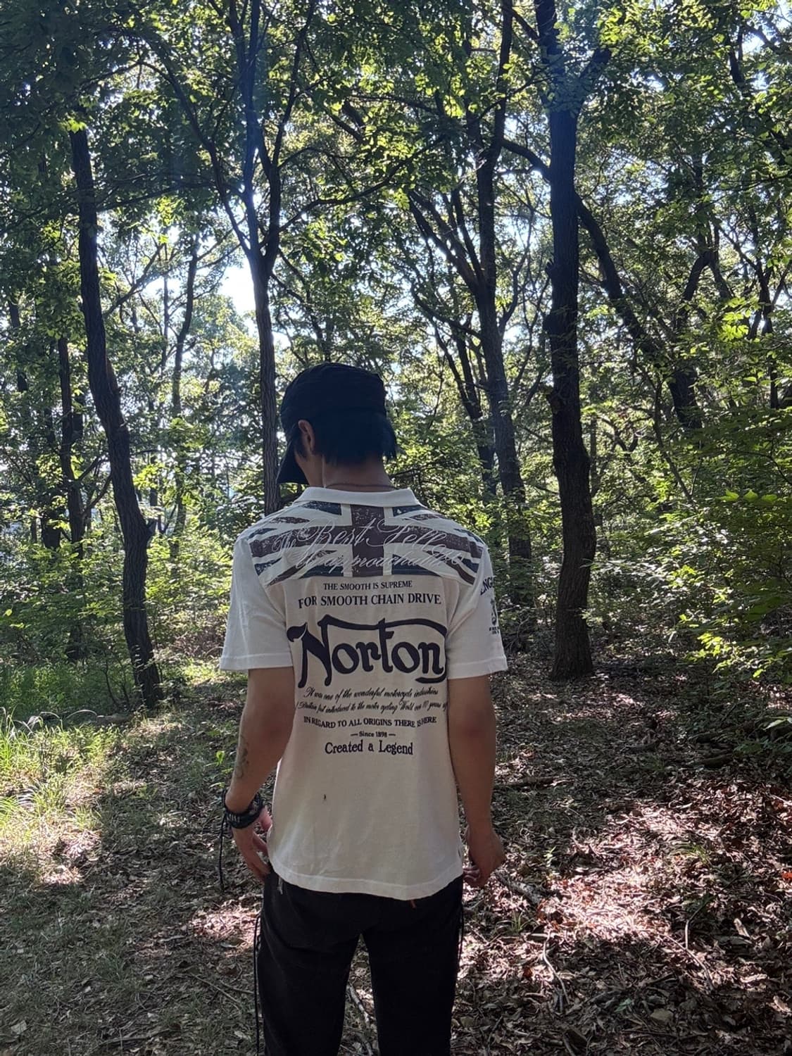 “Norton” Y2K Old Glory Print Tee 상품이미지9