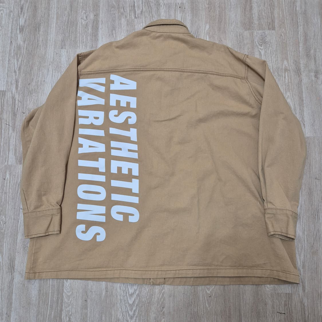 어텐션 빈티지 펑크 패치 워크웨어 오버핏 셔츠 상품이미지5