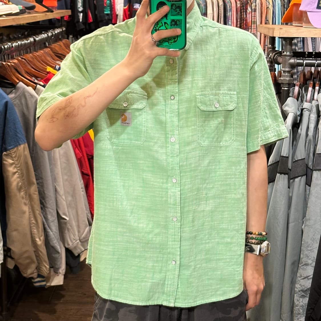 [HI] 칼하트 반팔셔츠 그린 상품이미지2