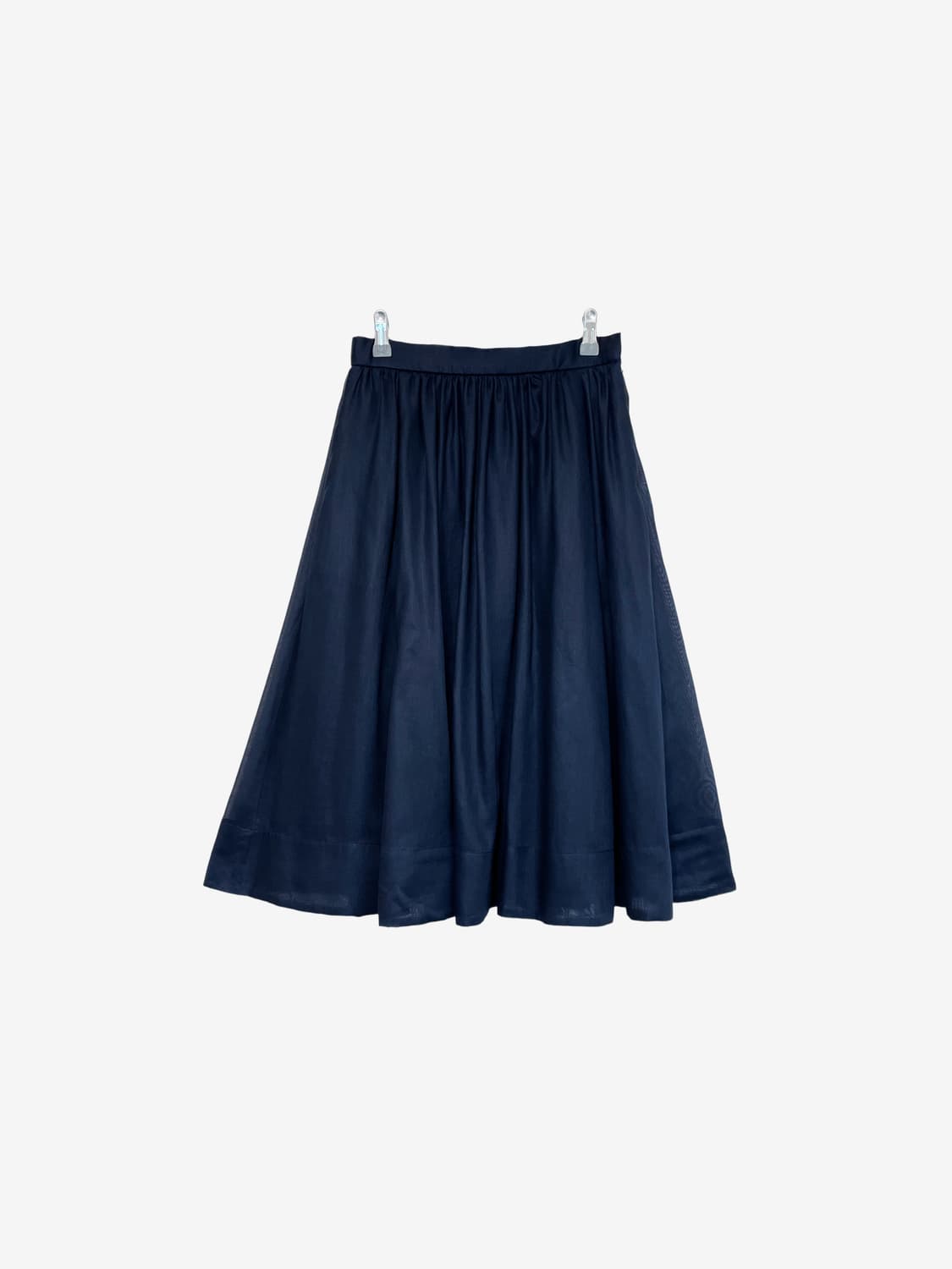 Flare Long Skirt - Dark Navy 상품이미지4