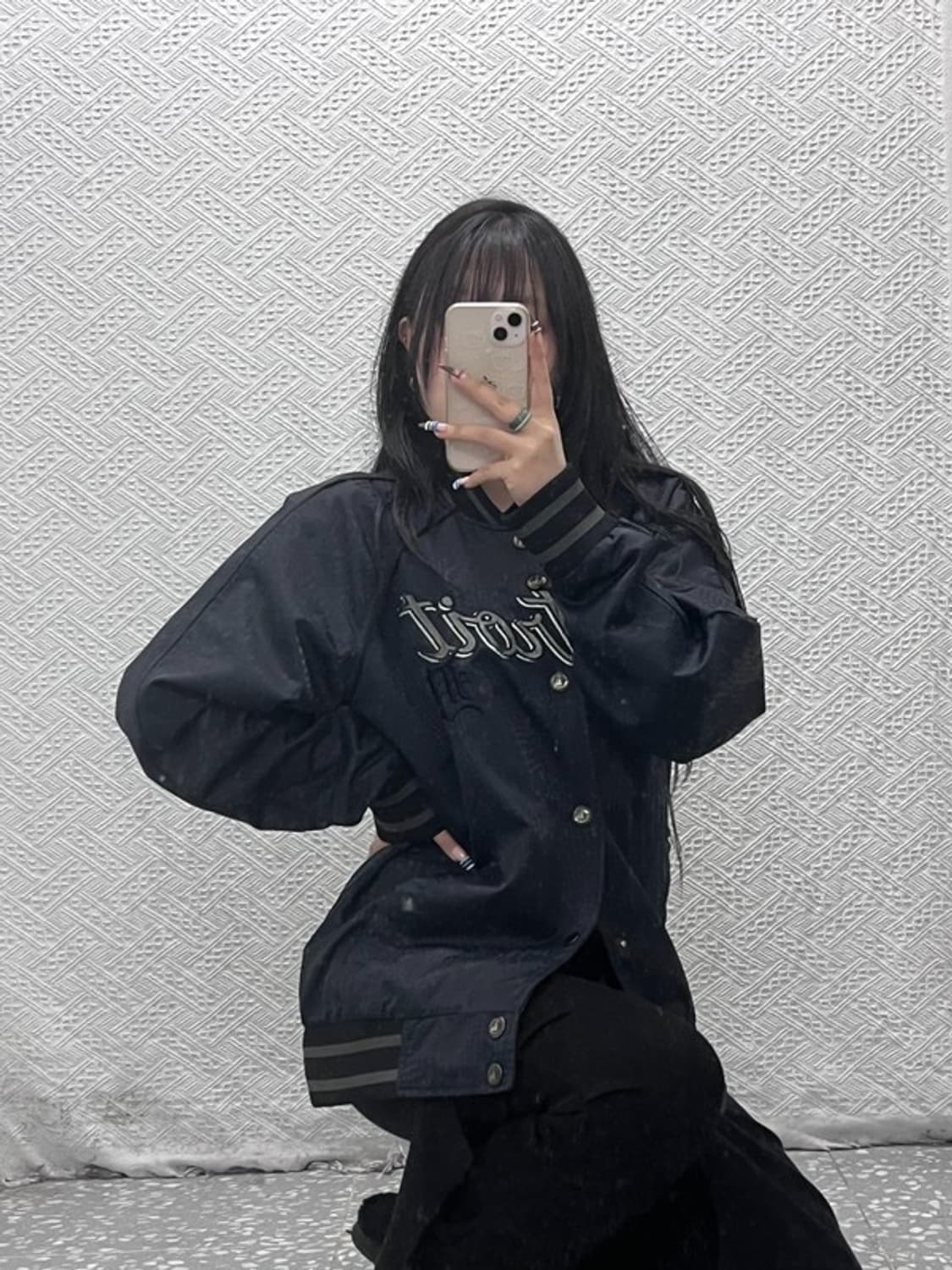 MLB 티트로이트 해골 오버핏 바시티 스타디움 자켓 105 C06330 상품이미지1