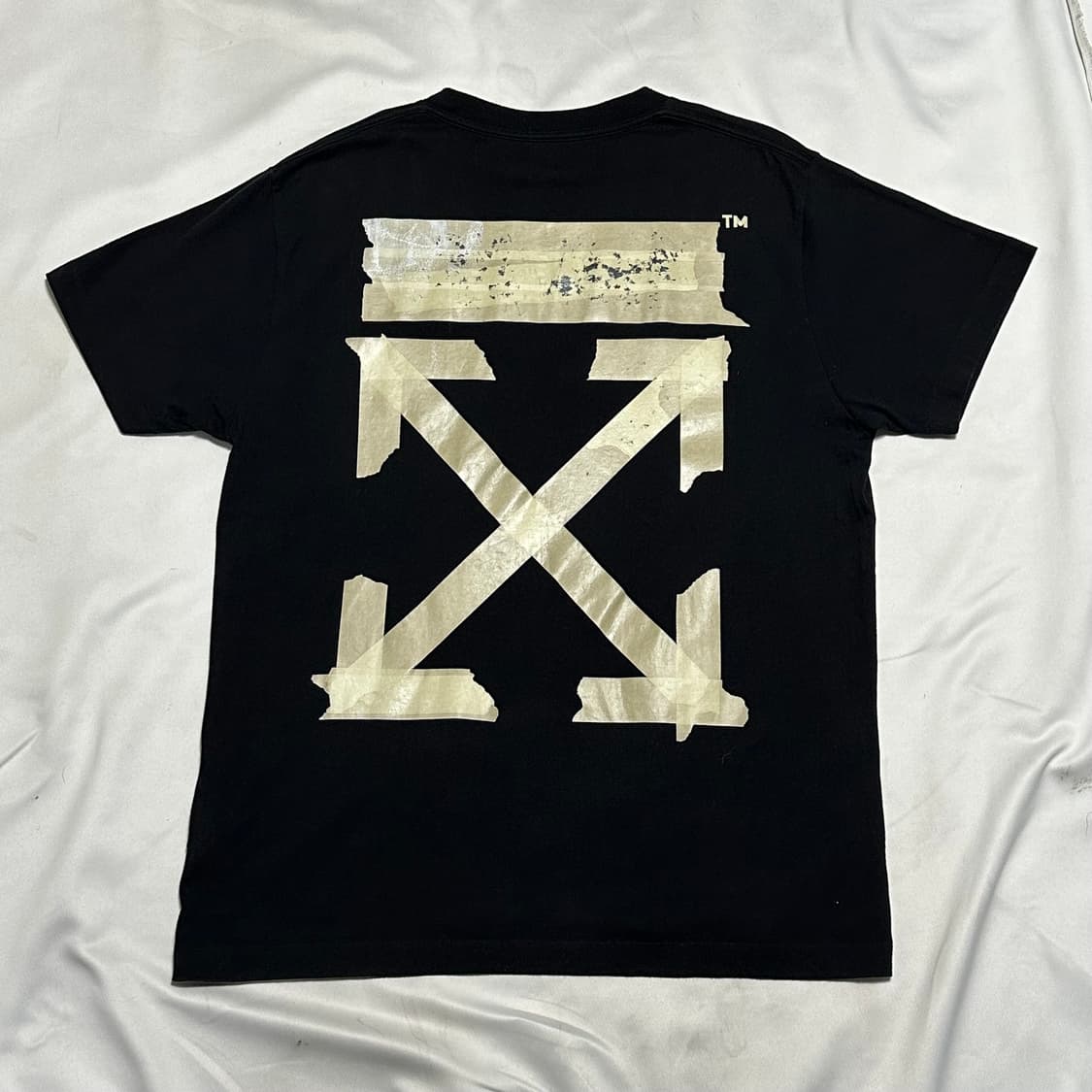 XL 오프화이트 블랙 반팔 상품이미지3