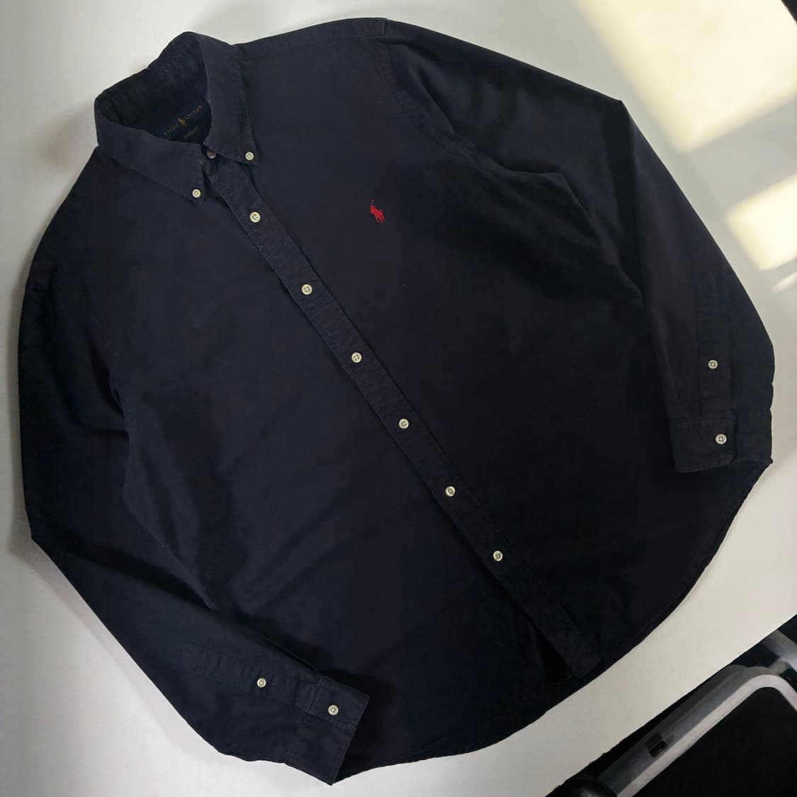 Polo 폴로 랄프로렌 네이비 옥스포드 레드 포니 셔츠-#원윜구매가능   상품이미지2