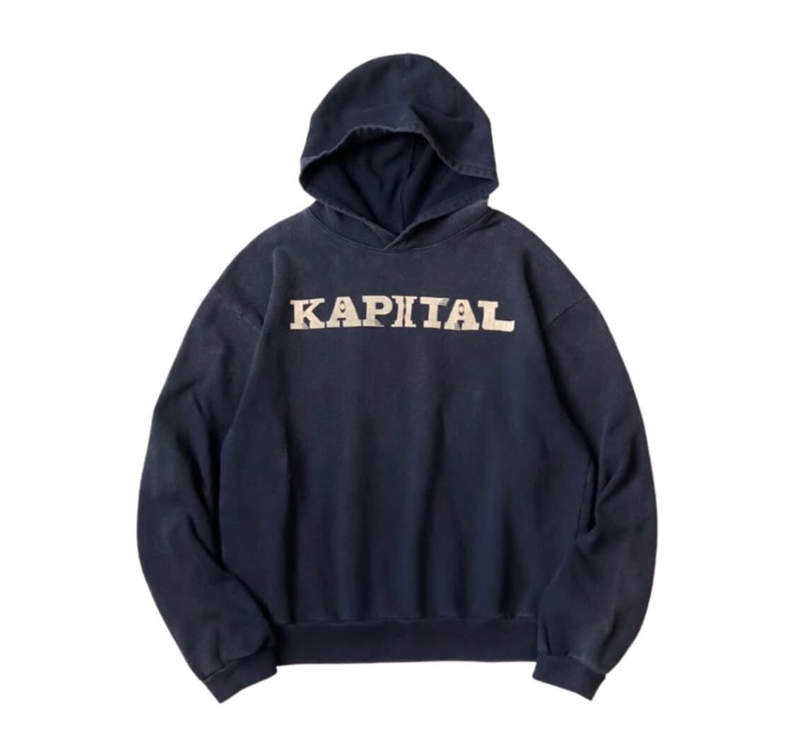 캐피탈 플리스 후드 스웨트셔츠 스피크이지 네이비 상품이미지1