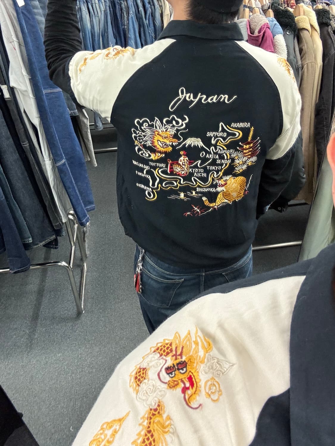 OS)Japanese vintage 자수 볼링 반팔셔츠 상품이미지1