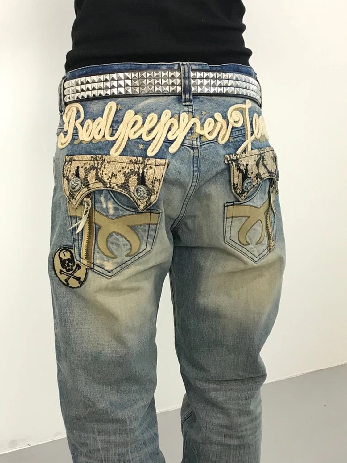 Red Pepper Jeans Y2K Embroidered Denim 상품이미지4