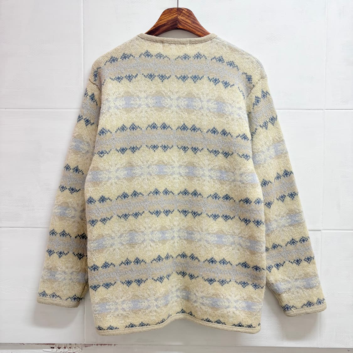 울 눈꽃 노트딕 가디건 자켓 (JPN) 상품이미지5