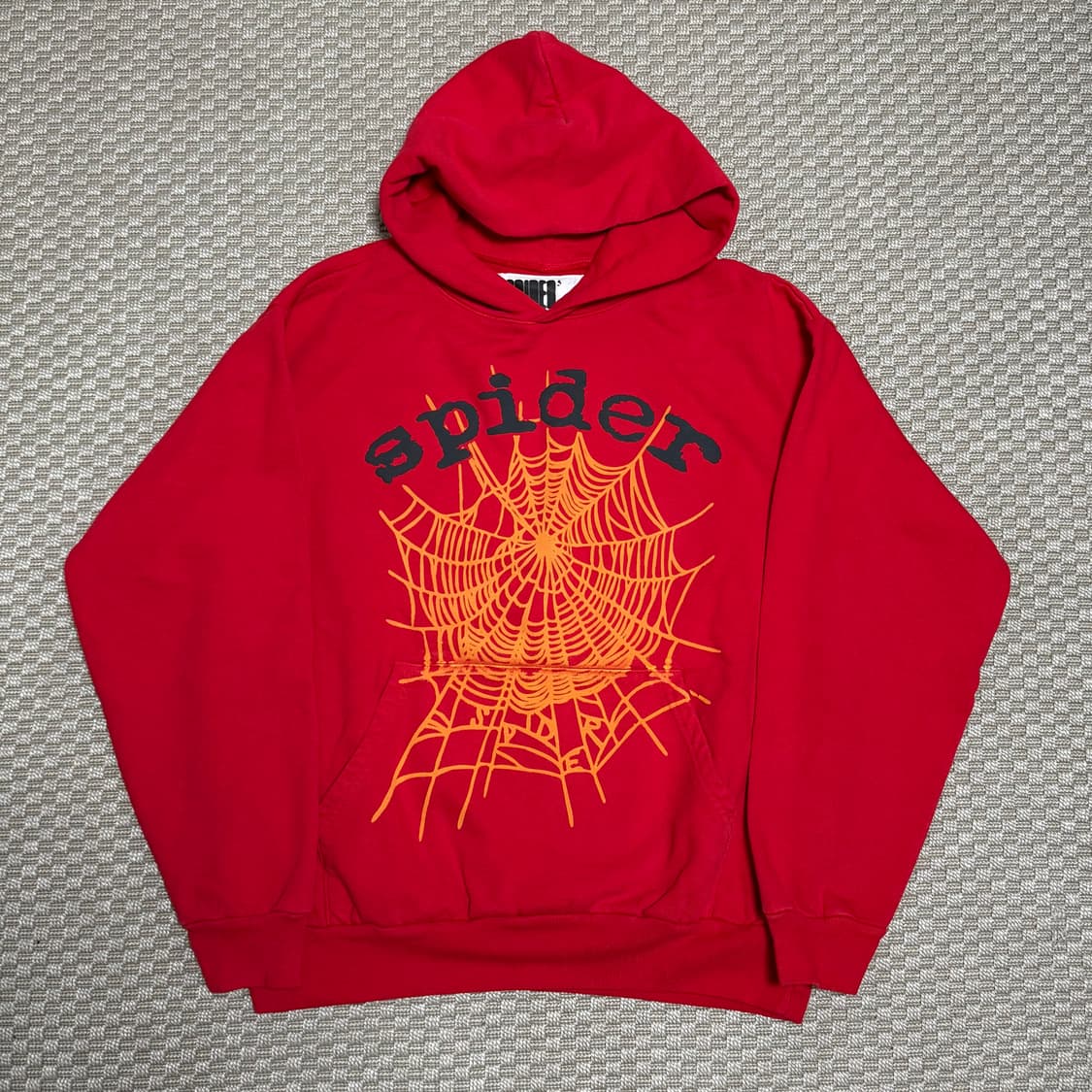 (L) sp5der 스파이더 worldwide OG 후드티 레드 상품이미지2