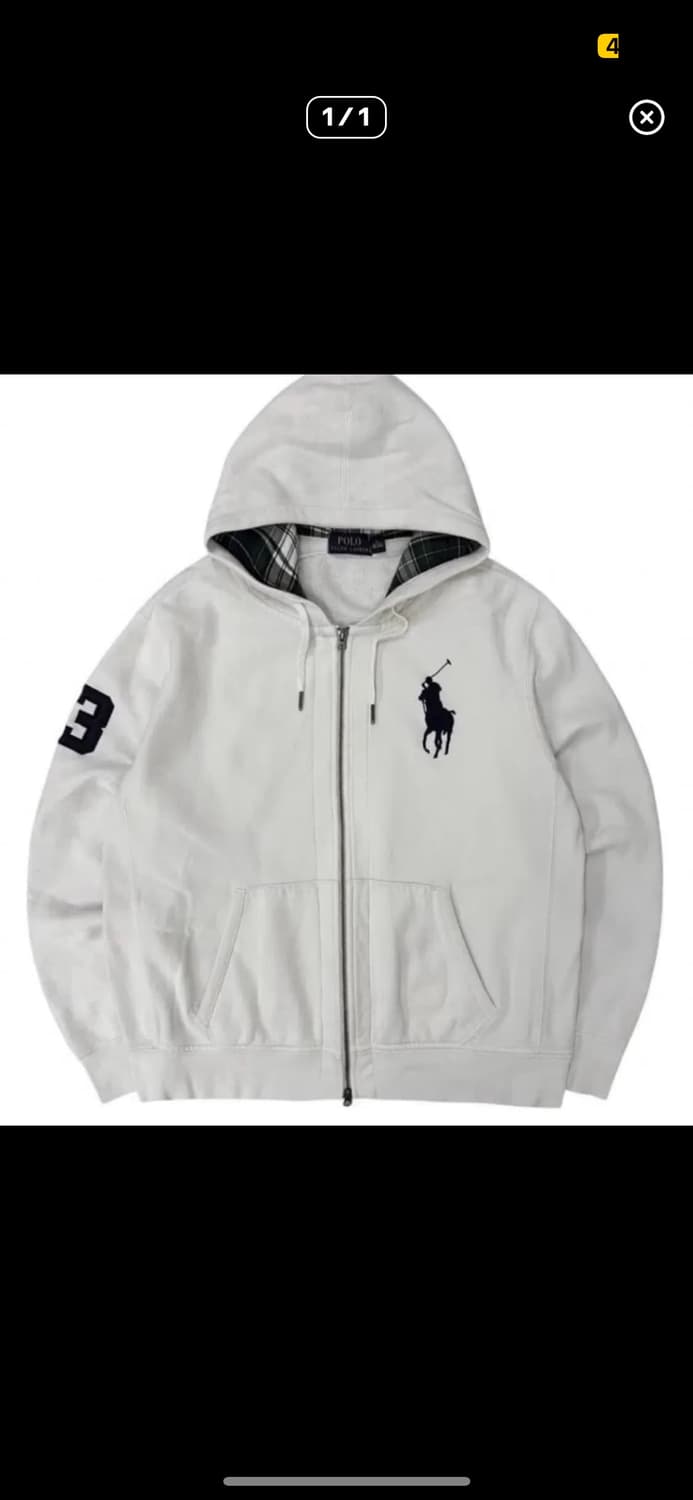 빅포니 체크 후드집업 구해요 상품이미지1