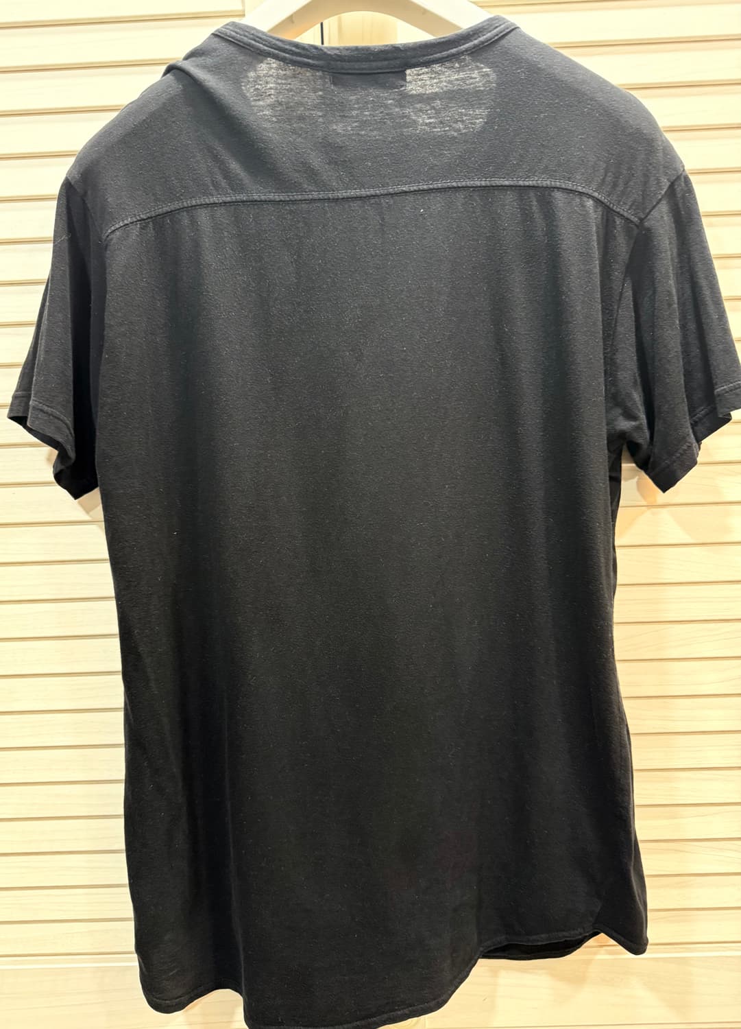 요지 야마모토 사선절개 주름 반팔티 상품이미지5