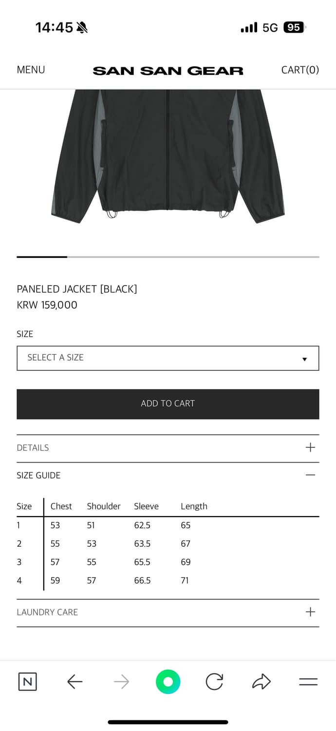 산산기어 PANELED JACKET [BLACK]_25SS 상품이미지6