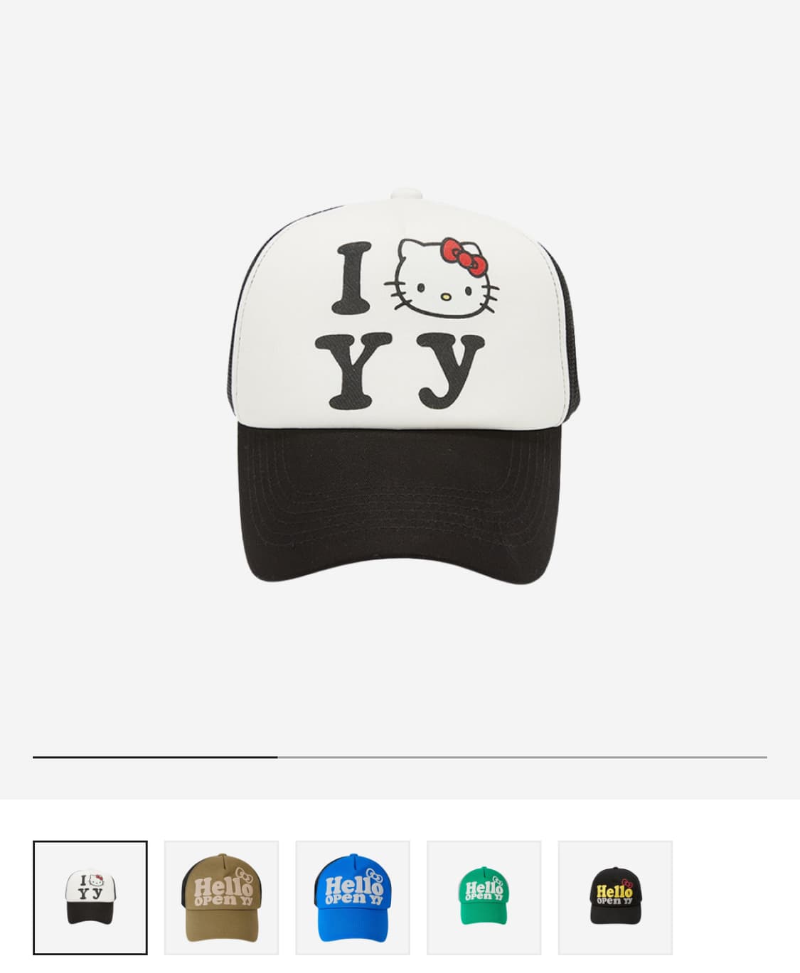 오픈와이와이 yy 헬로키티 볼캡 상품이미지1