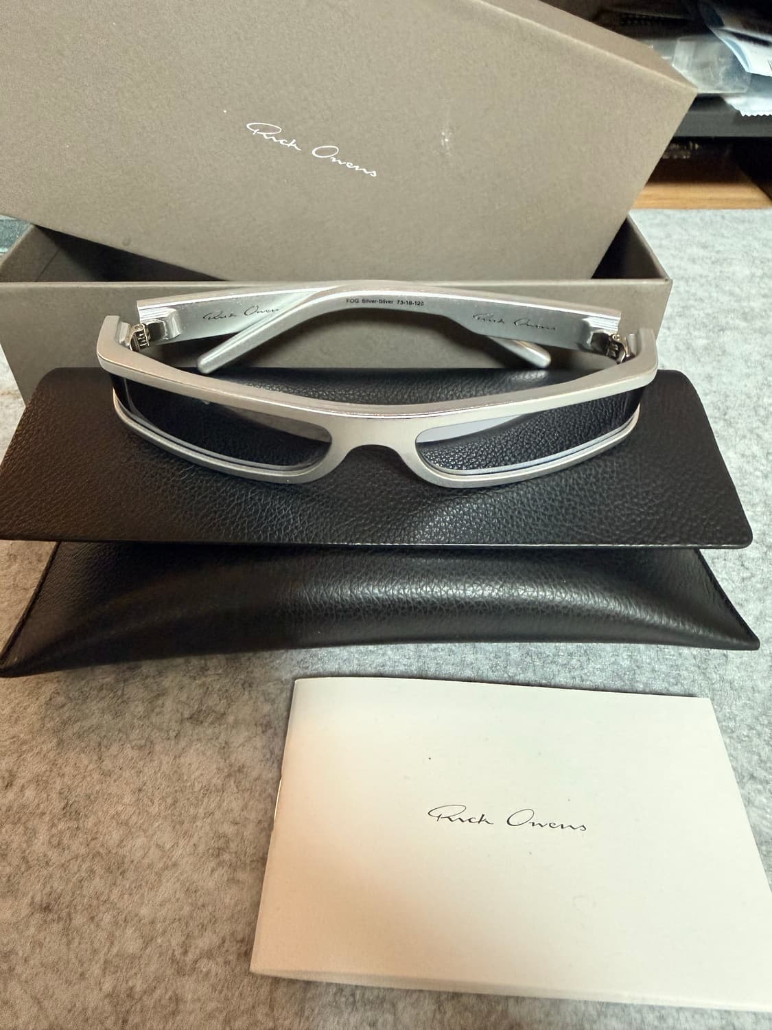 릭오웬스 포그 선글라스 실버 상품이미지1