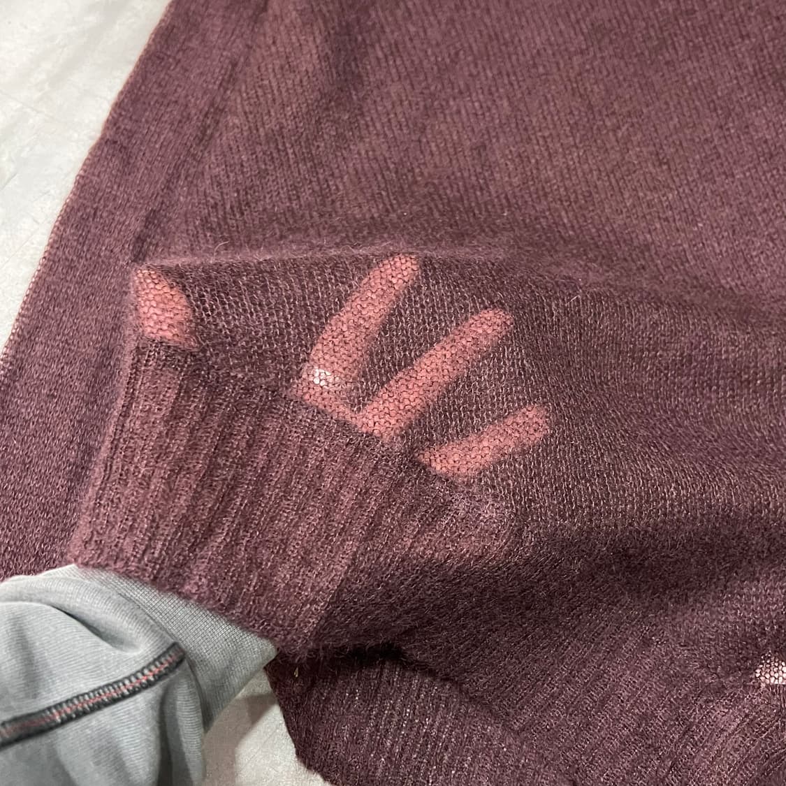  dkny 모헤어 시스루 터틀넥 니트 y15427 상품이미지4