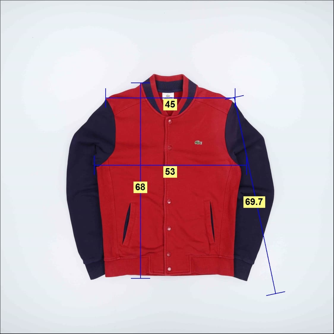 100 라코스테 블루종 바시티 집업 자켓 4193 상품이미지8