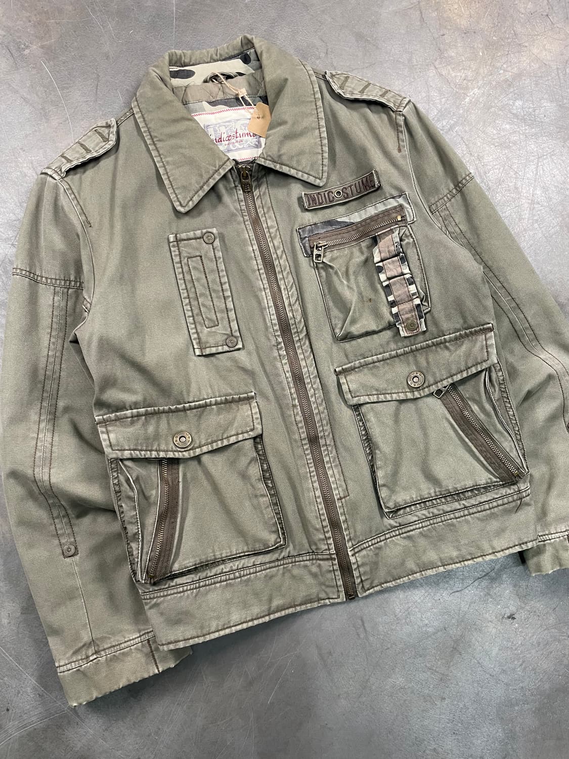 빈티지 멀티포켓 밀리터리 봄버 자켓 상품이미지2