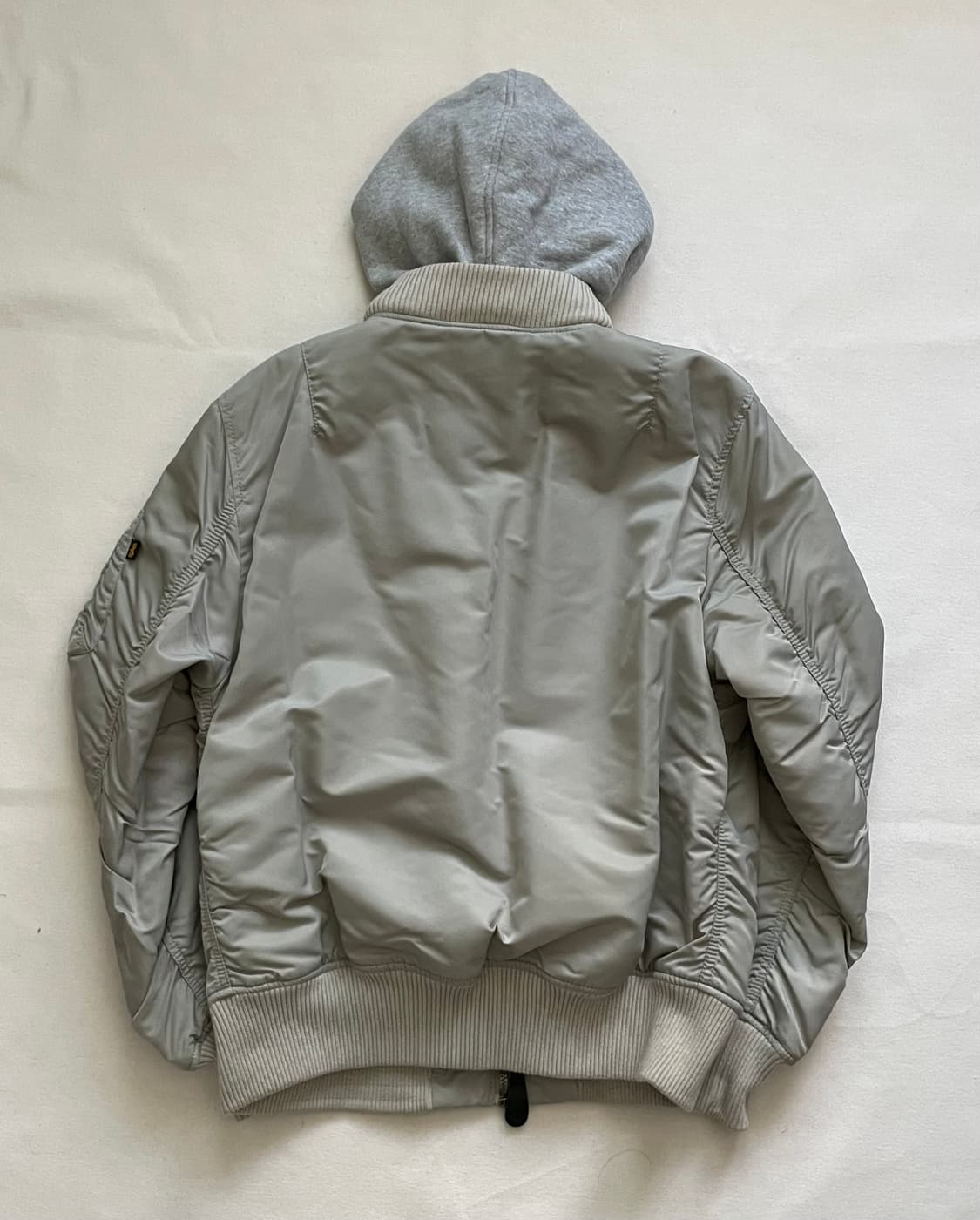 알파인더스트리 MA-1 항공 점퍼 자켓 건메탈 실버 상품이미지4