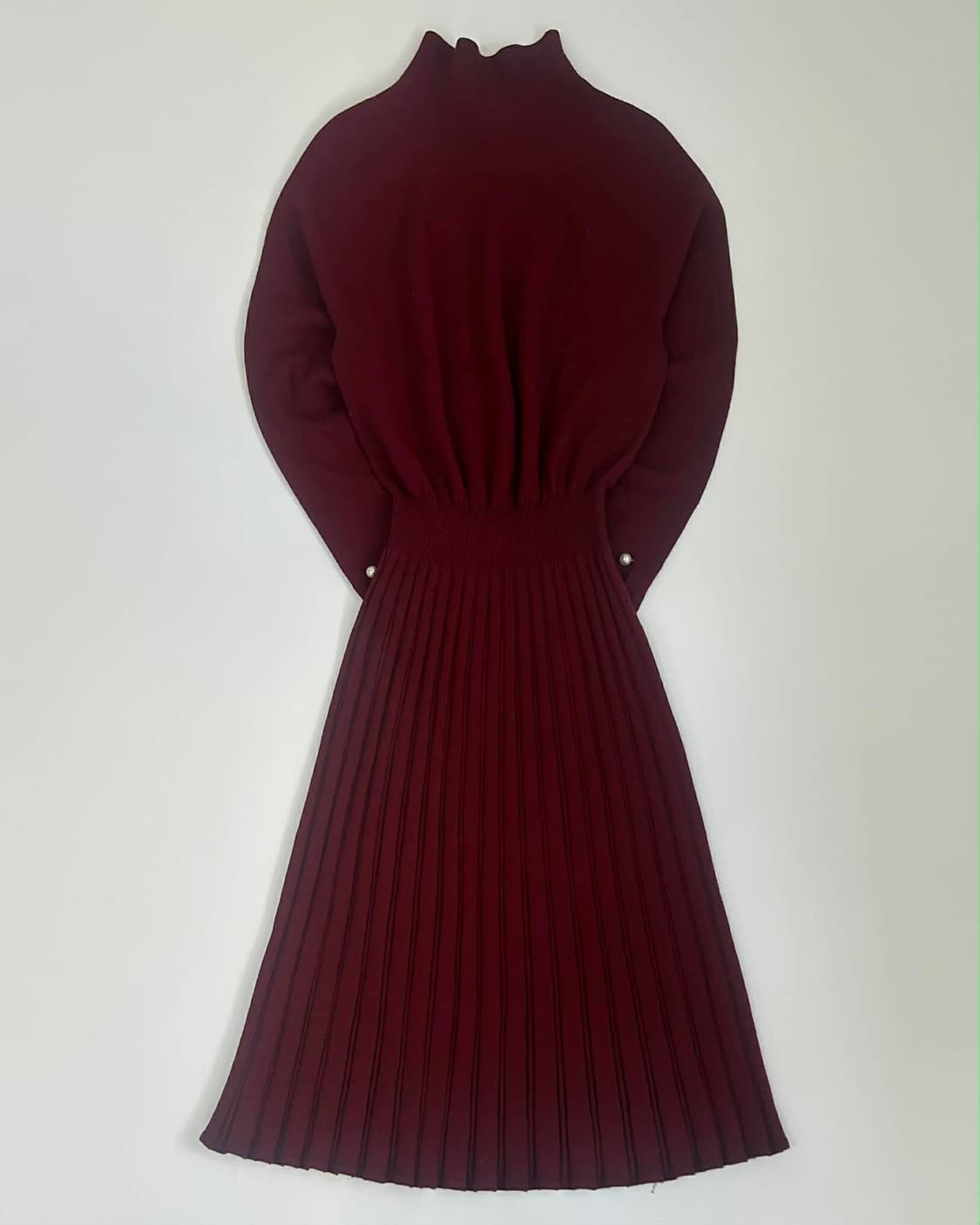 [F] Mine 마인 한섬 울 플리츠 니트 드레스 상품이미지1