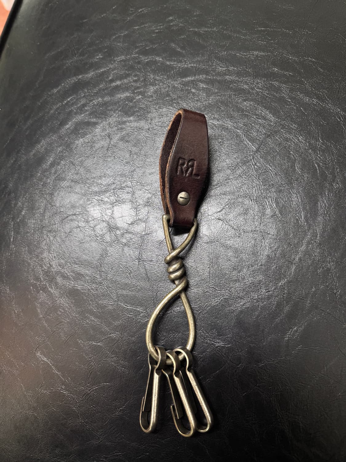 rrl 레더 키포브 가죽 키링 키홀더 상품이미지1