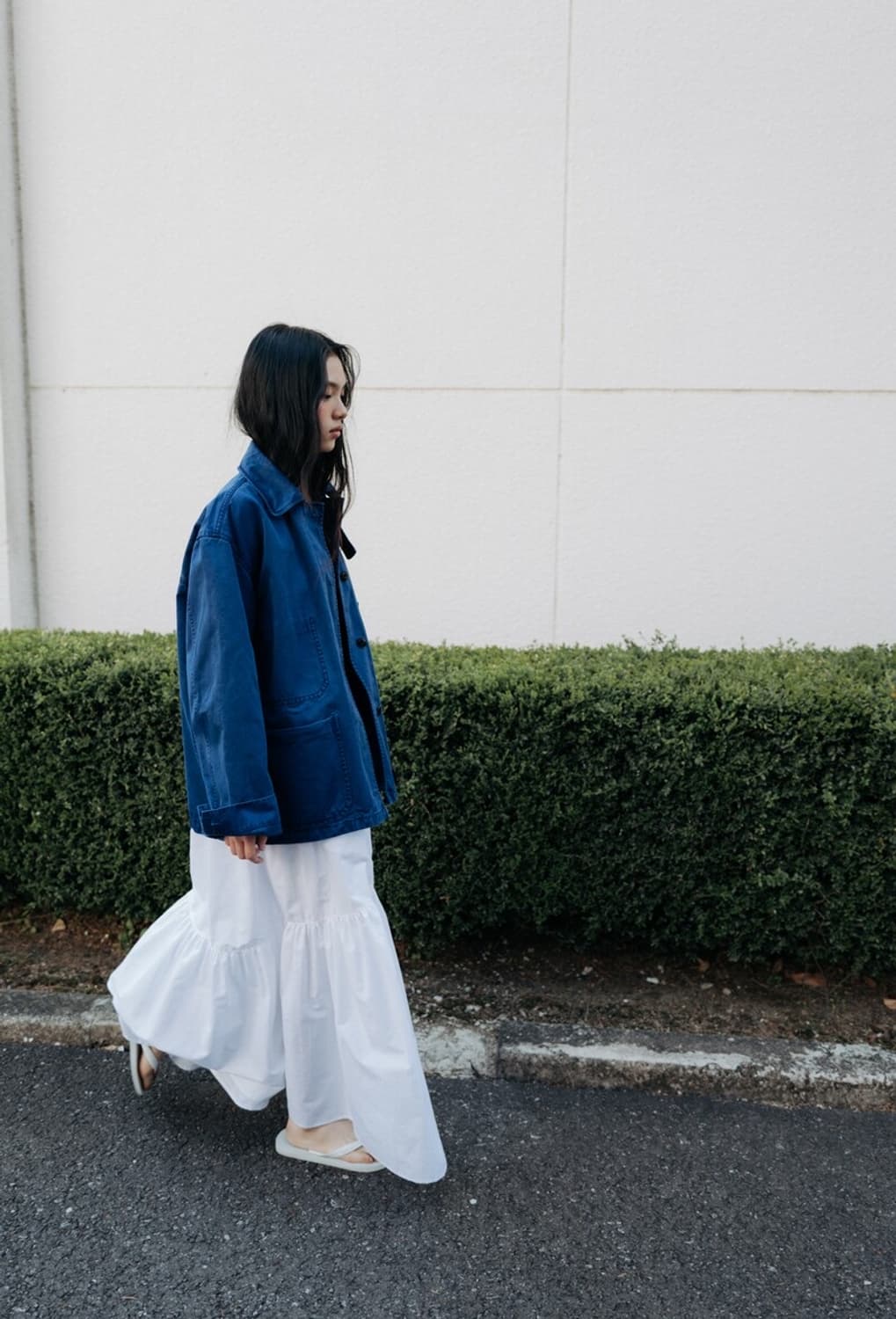 모노하 Cotton Dying Work Jacket (Blue) 상품이미지9