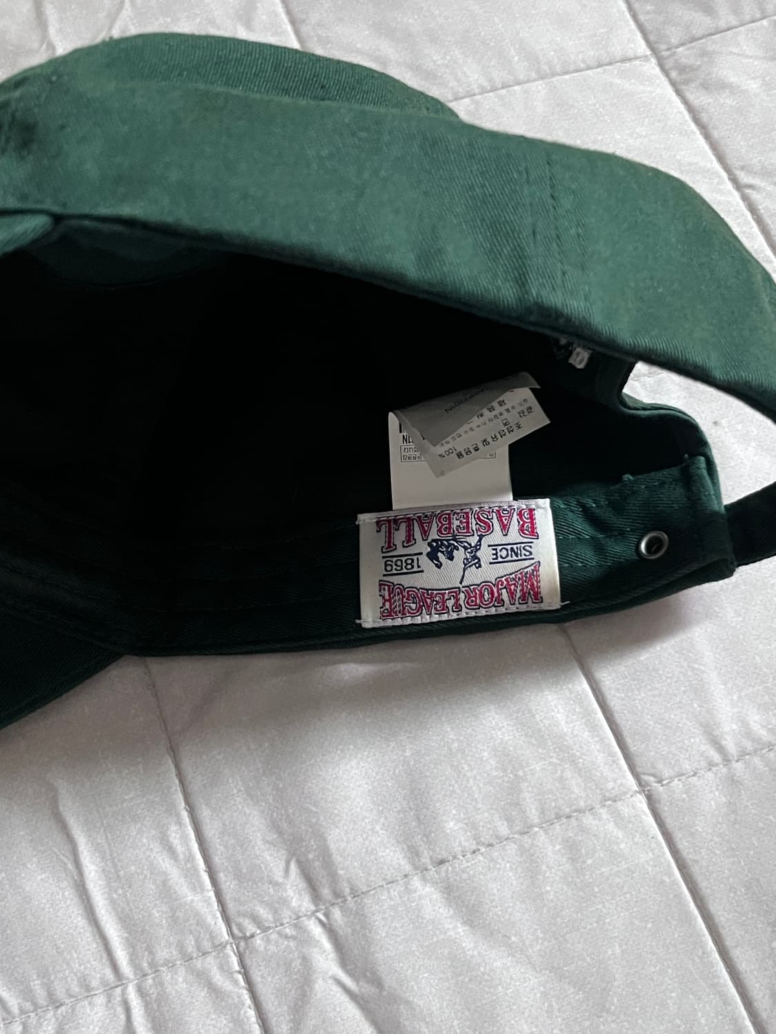 (착용10회 미만) MLB 녹색 캡모자 상품이미지2