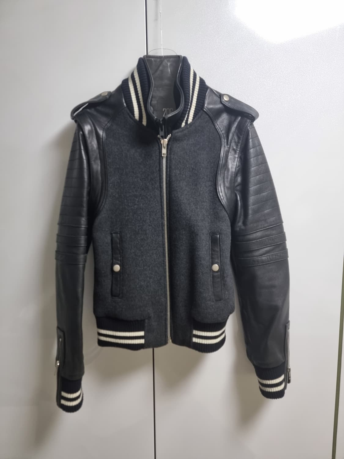 206옴므 최고가 컬렉션 양가죽 스타디움 바시티 상품이미지7