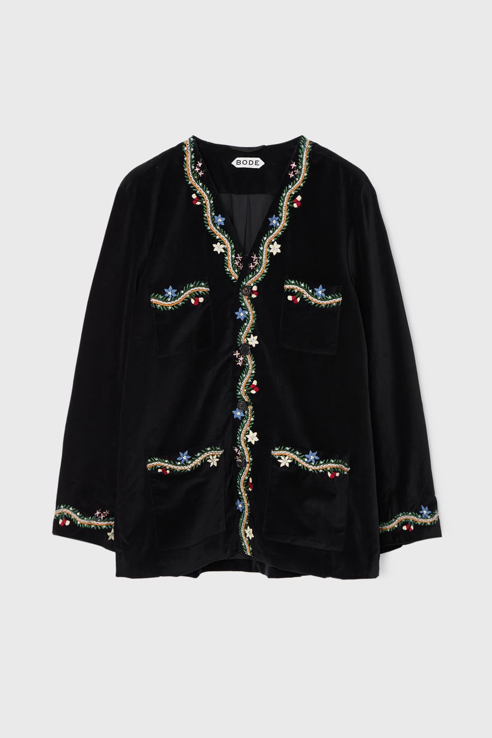BODE ALPINEFLOWER JACKET (BLACK MULTI) 상품이미지1