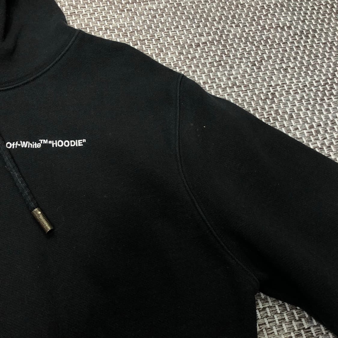 XS 오프화이트 크롭 후드 18FW 버질 아블로 상품이미지7