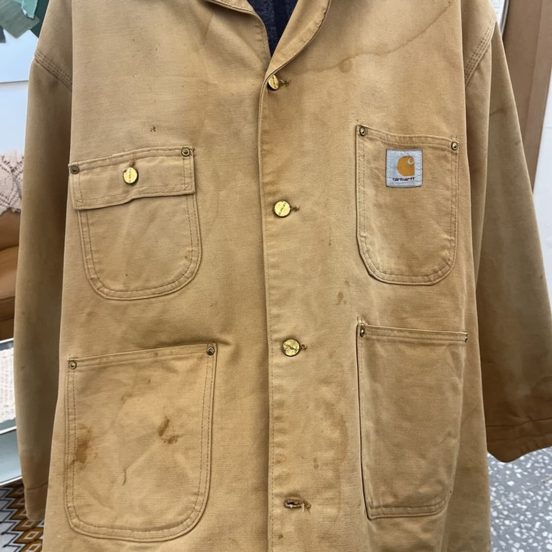칼하트 빈티지 컨트리 패치 초어 디트로에드 워크자켓 105 C10730 상품이미지8