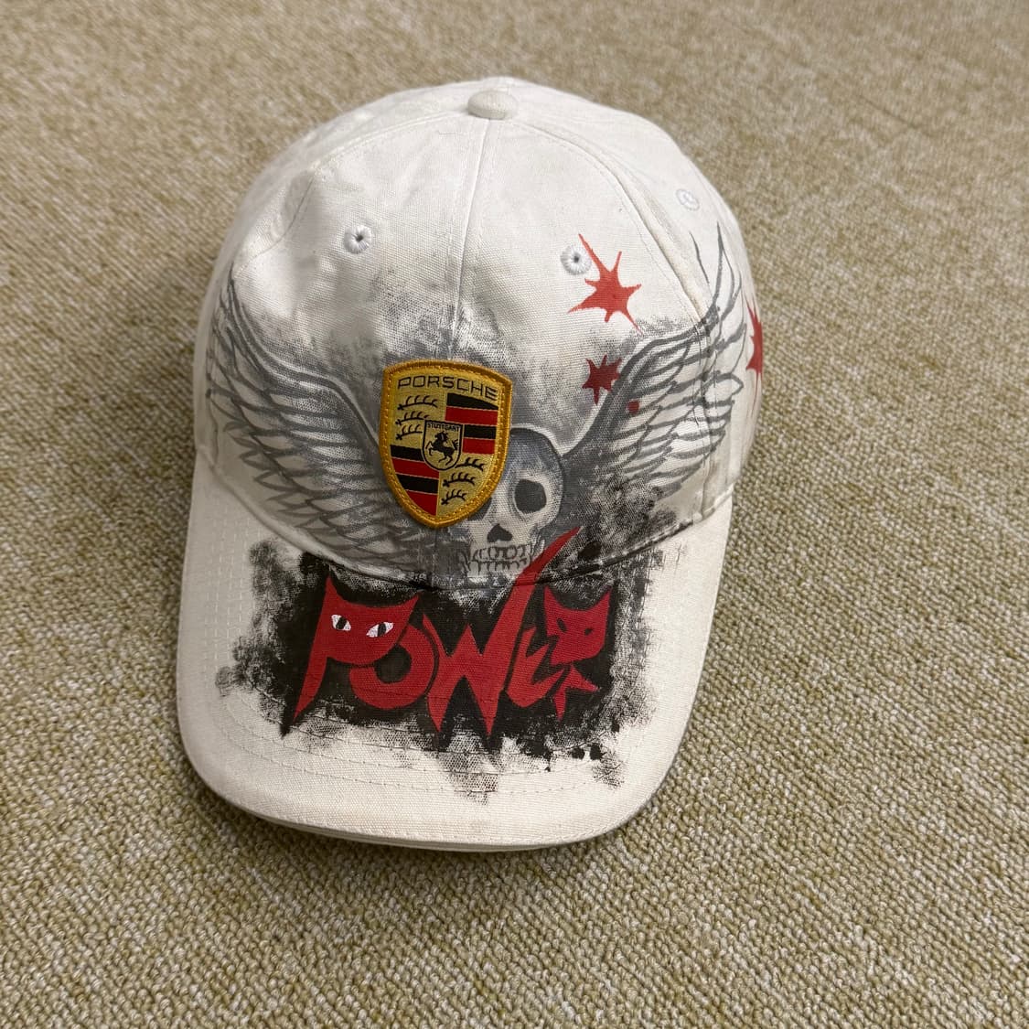 빈티지 포르쉐 디자인 레터링 볼캡 상품이미지1