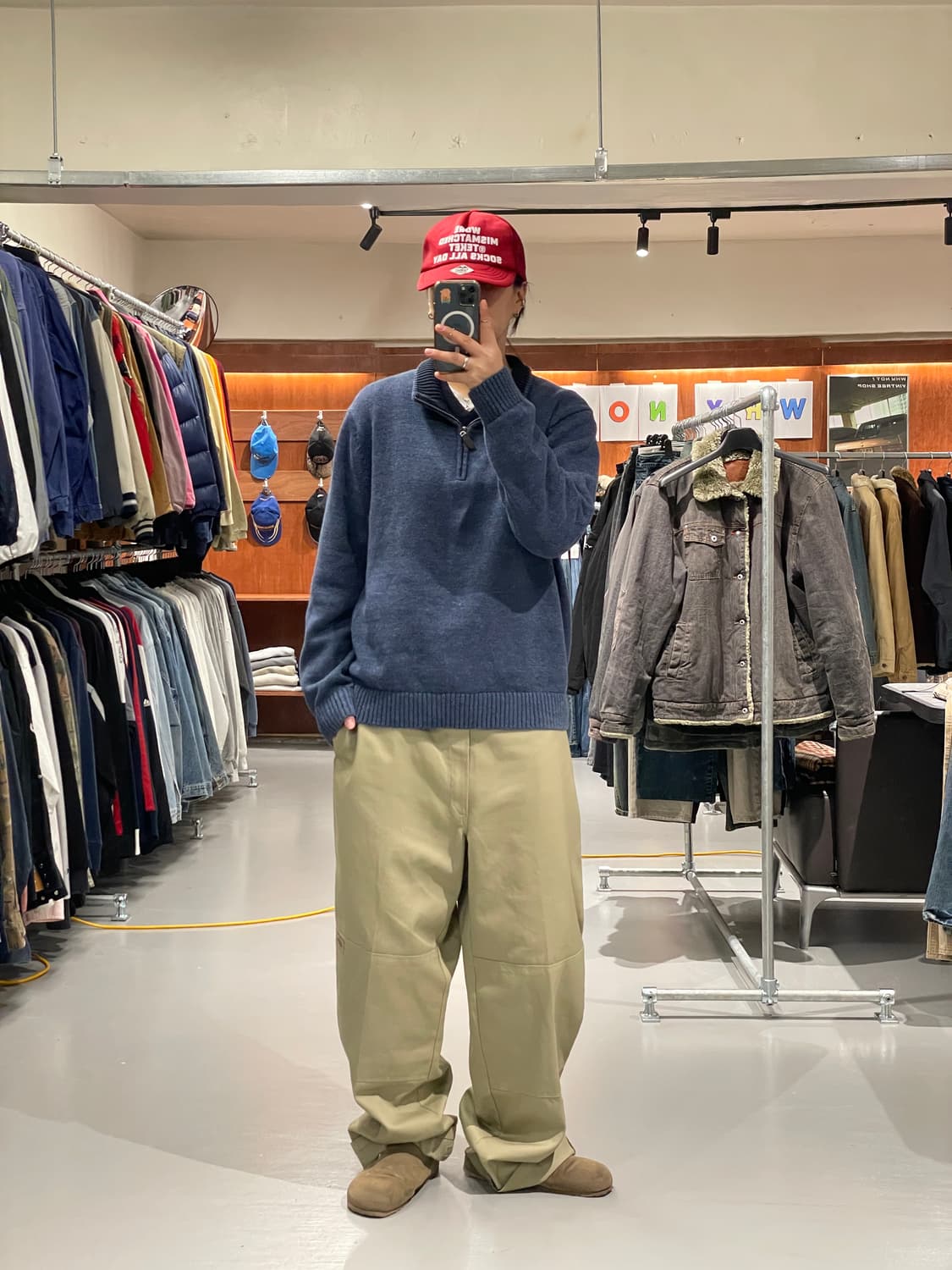 LL bean 반집업 니트 상품이미지3