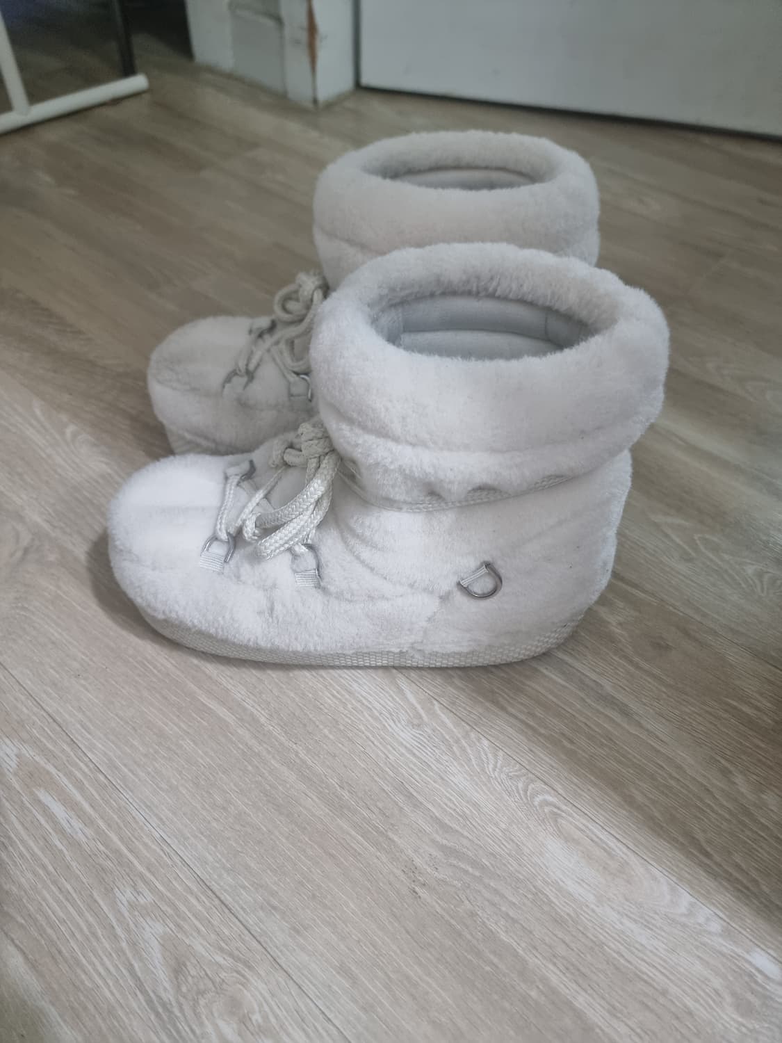 배드블러드 에스키모 부츠 숏 플랫폼 크림 상품이미지6