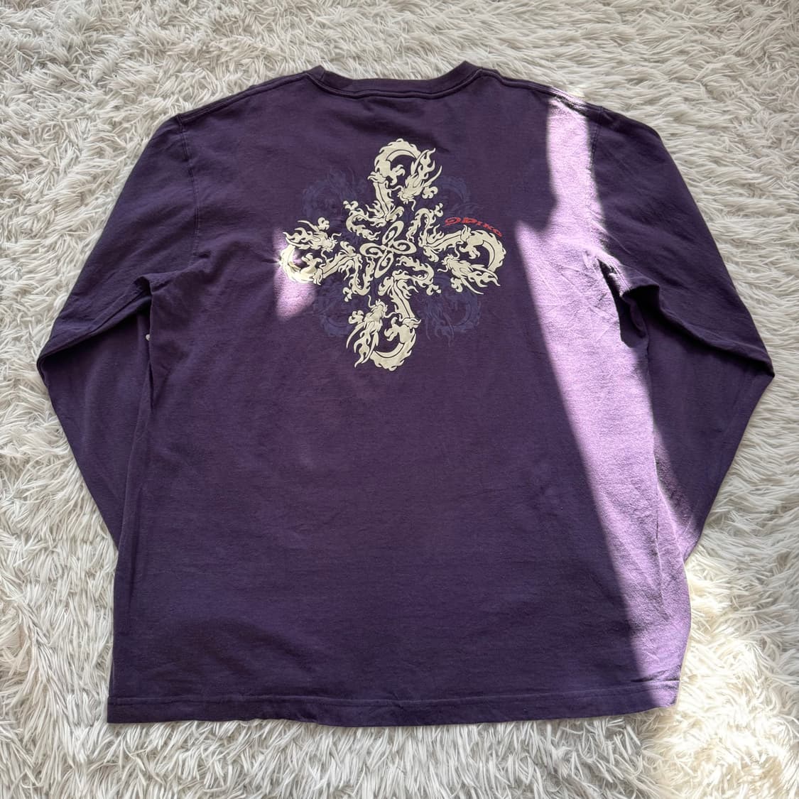 PIKO 일본빈티지 오리엔탈 롱슬리브 오리엔탈긴팔 y2k긴팔 L 100 상품이미지3