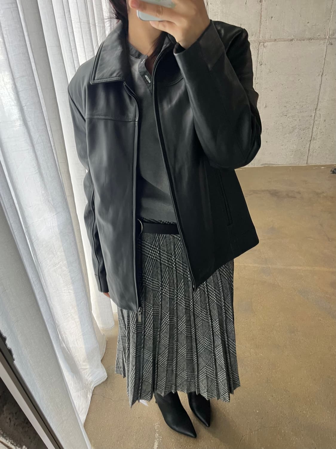 90s ICINOO lambskin 양가죽 자켓 상품이미지8