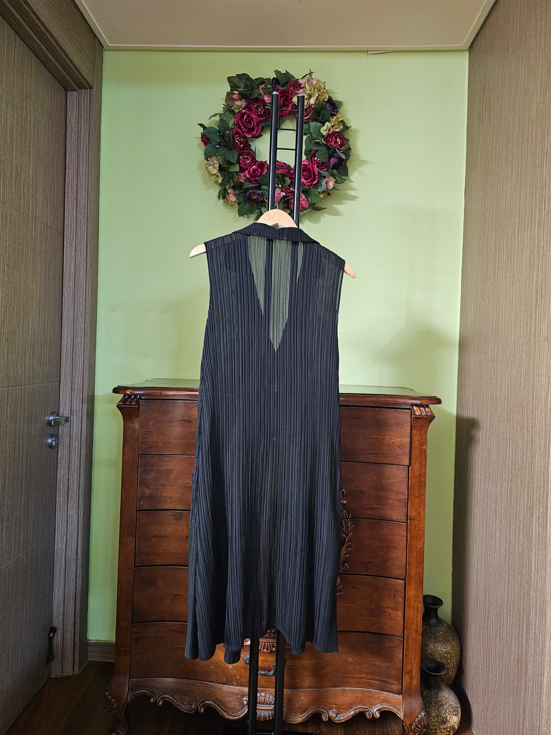 부르다문 주름 롱조끼  상품이미지3