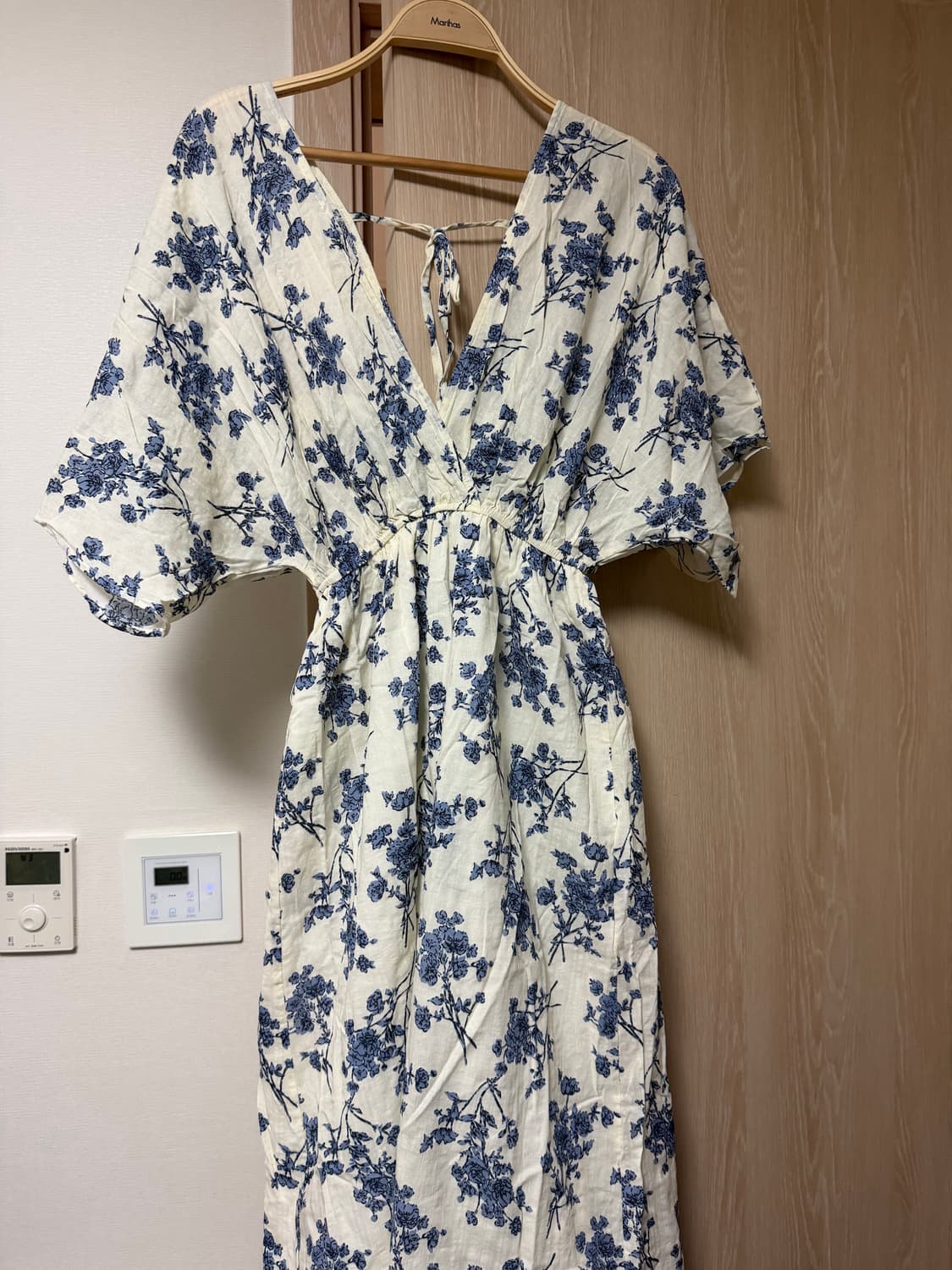 린넨 플라워 롱원피스 상품이미지1