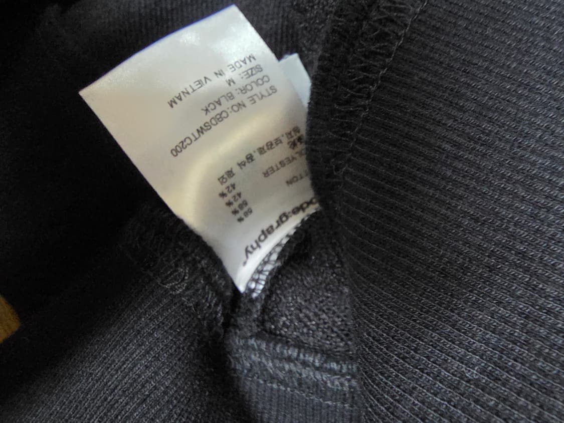 코드그라피 크롭 후드집업 미사용품  상품이미지6