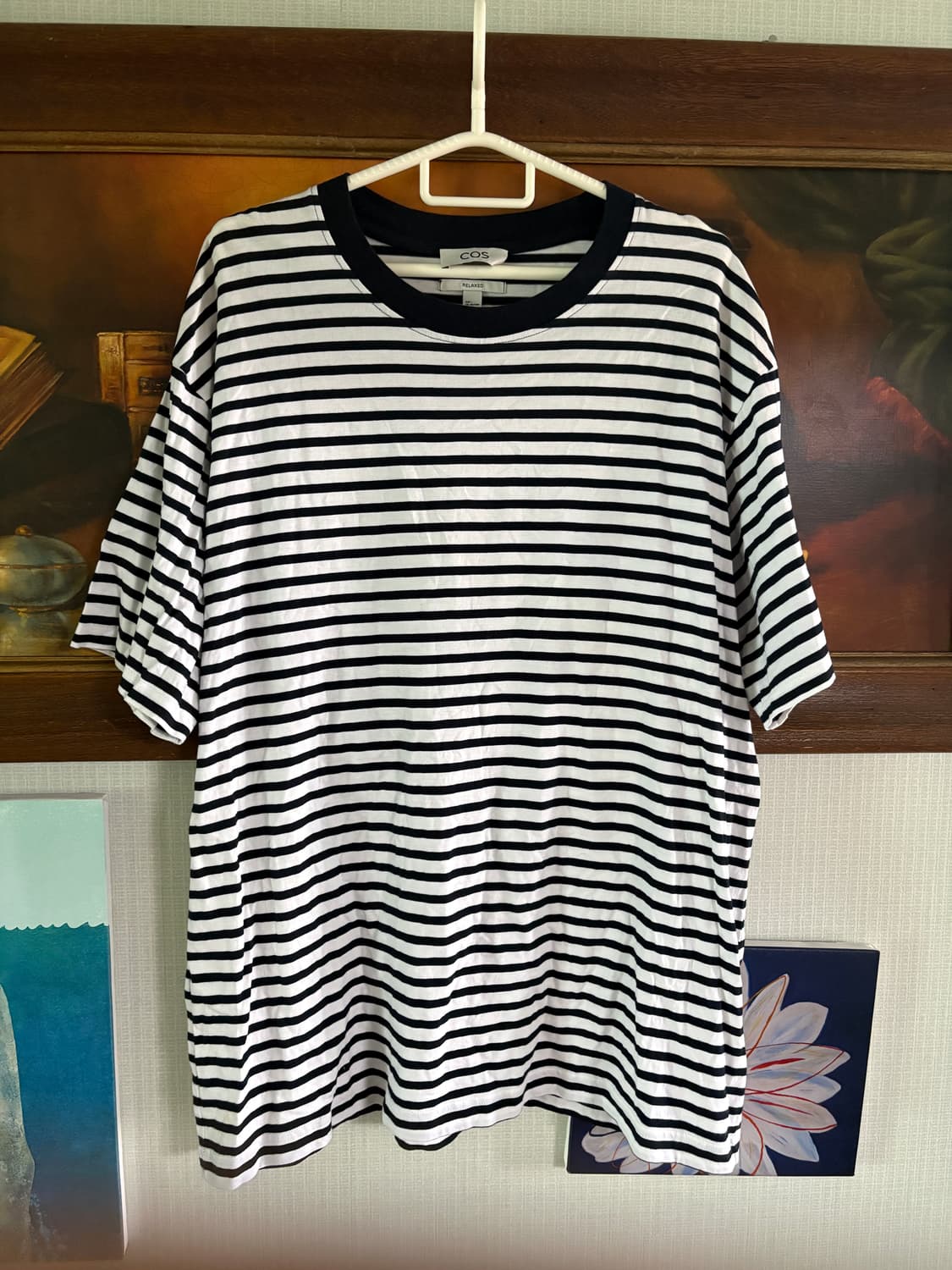 Cos 코스 스트라이프 반팔티셔츠 L 상품이미지1