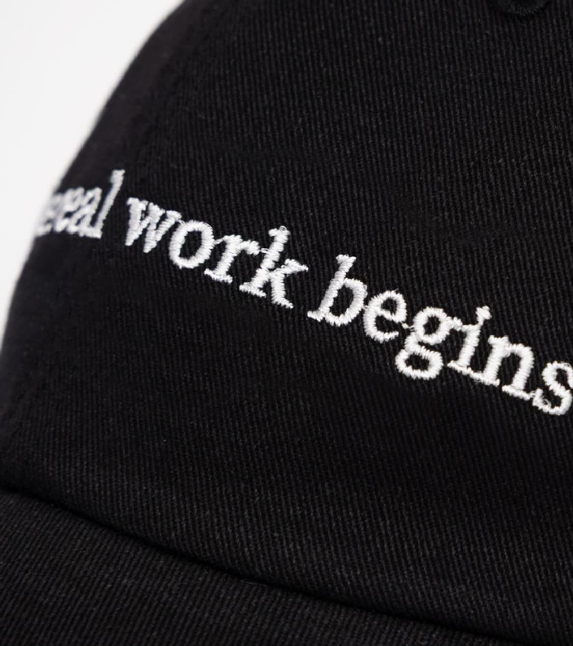 (카리나착용)노머 NOW THE REAL WORK BEGINS CAP 상품이미지5