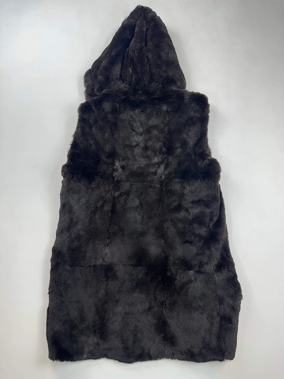 알레그리 토끼털 후드 베스트 가디건 상품이미지7