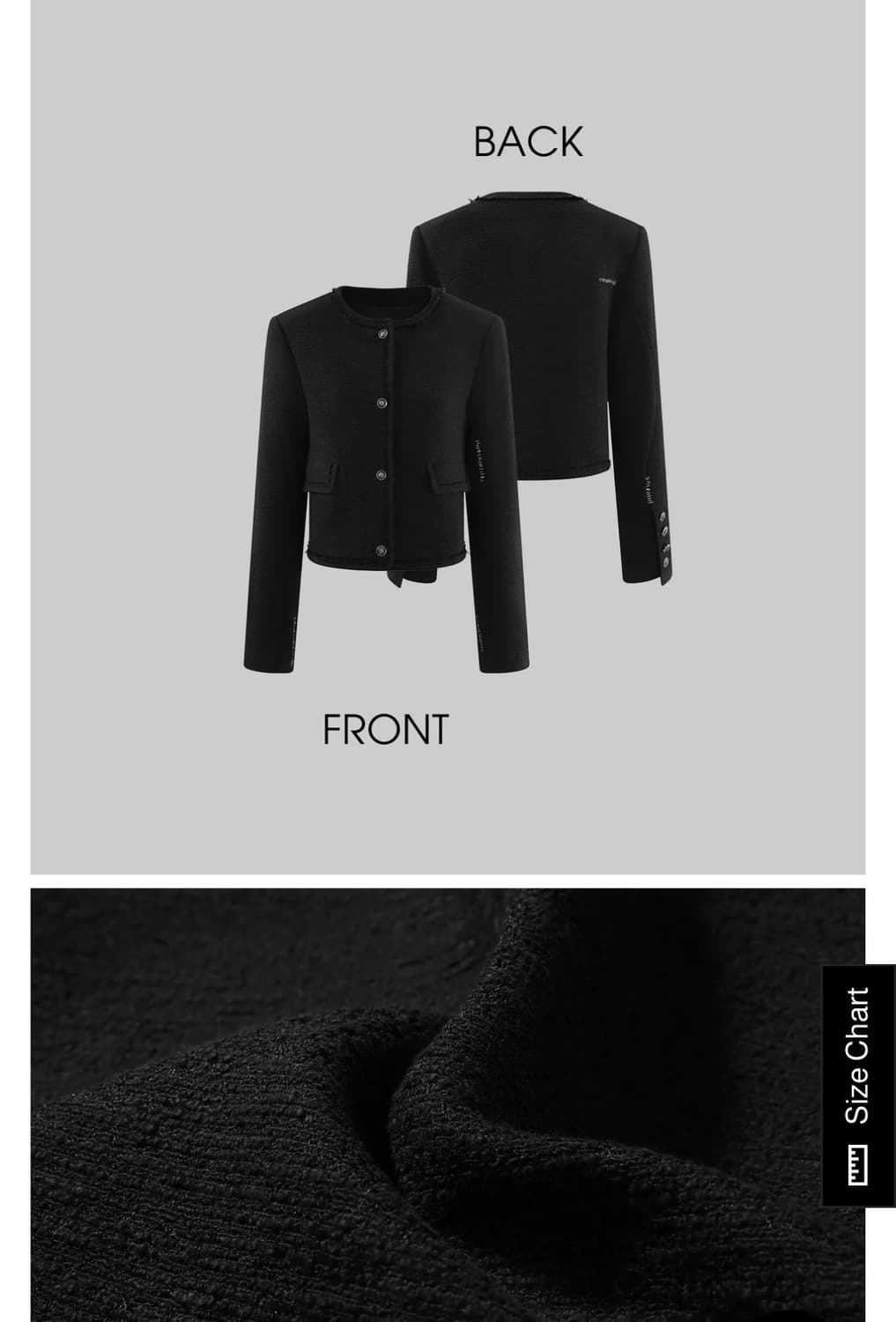 WARDEN EDGE 크롭 라운드넥 스트럭처드 자켓 상품이미지4