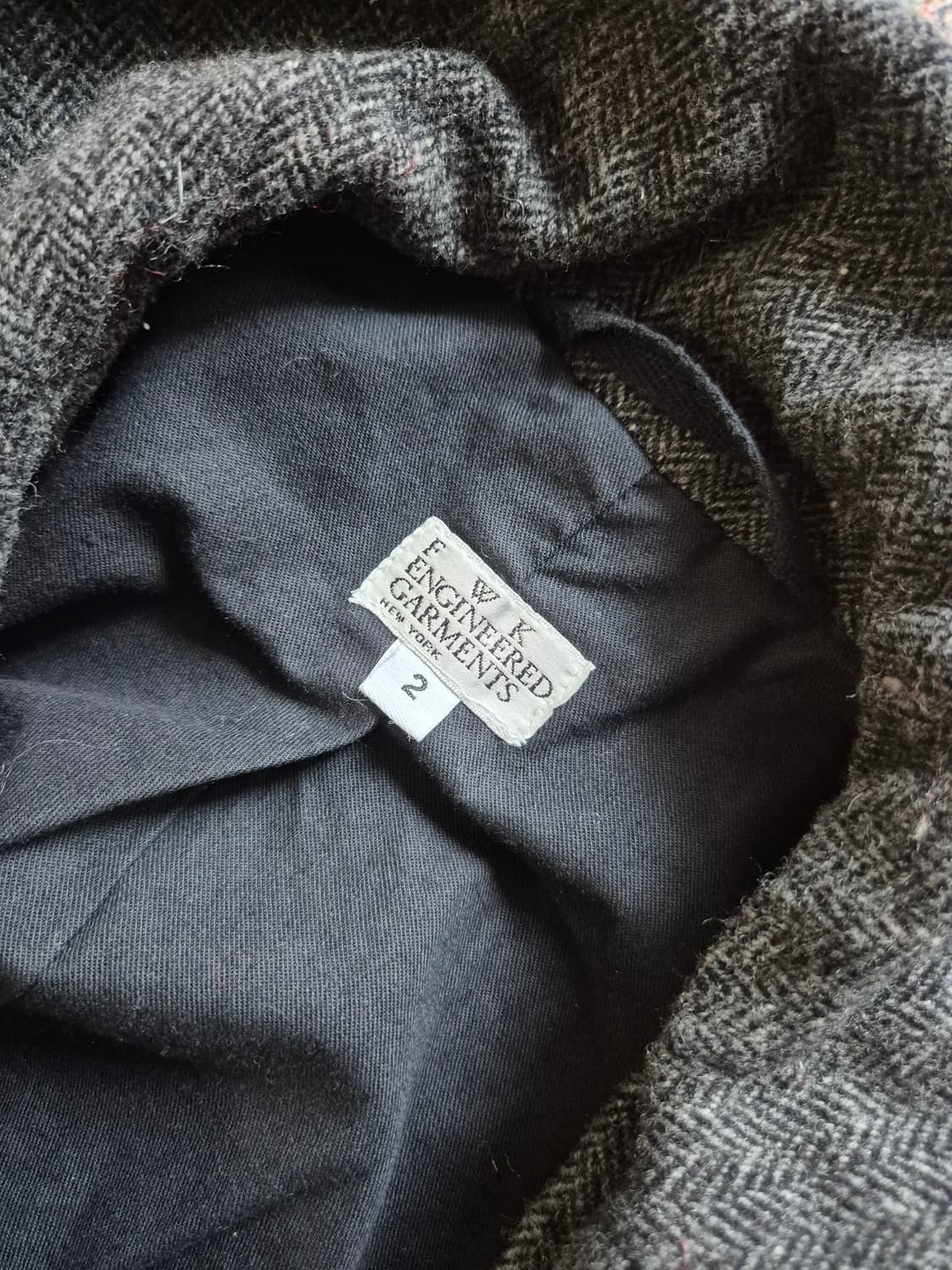 미국 제조 엔지니어드 가먼츠 헤링본 울 재킷 상품이미지6