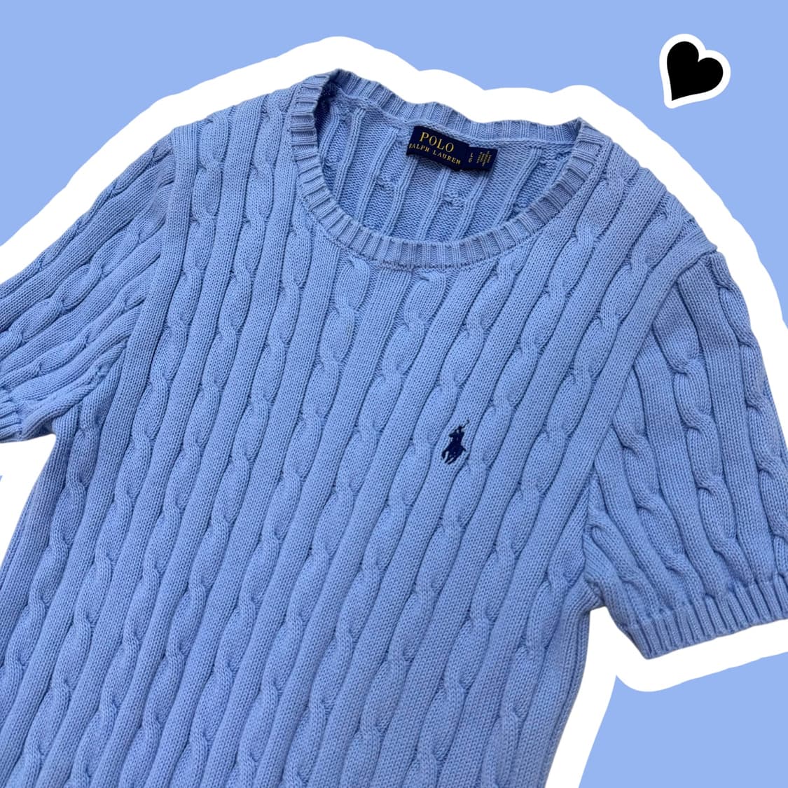 신형 여성 폴로 소라색 반팔니트 상품이미지1