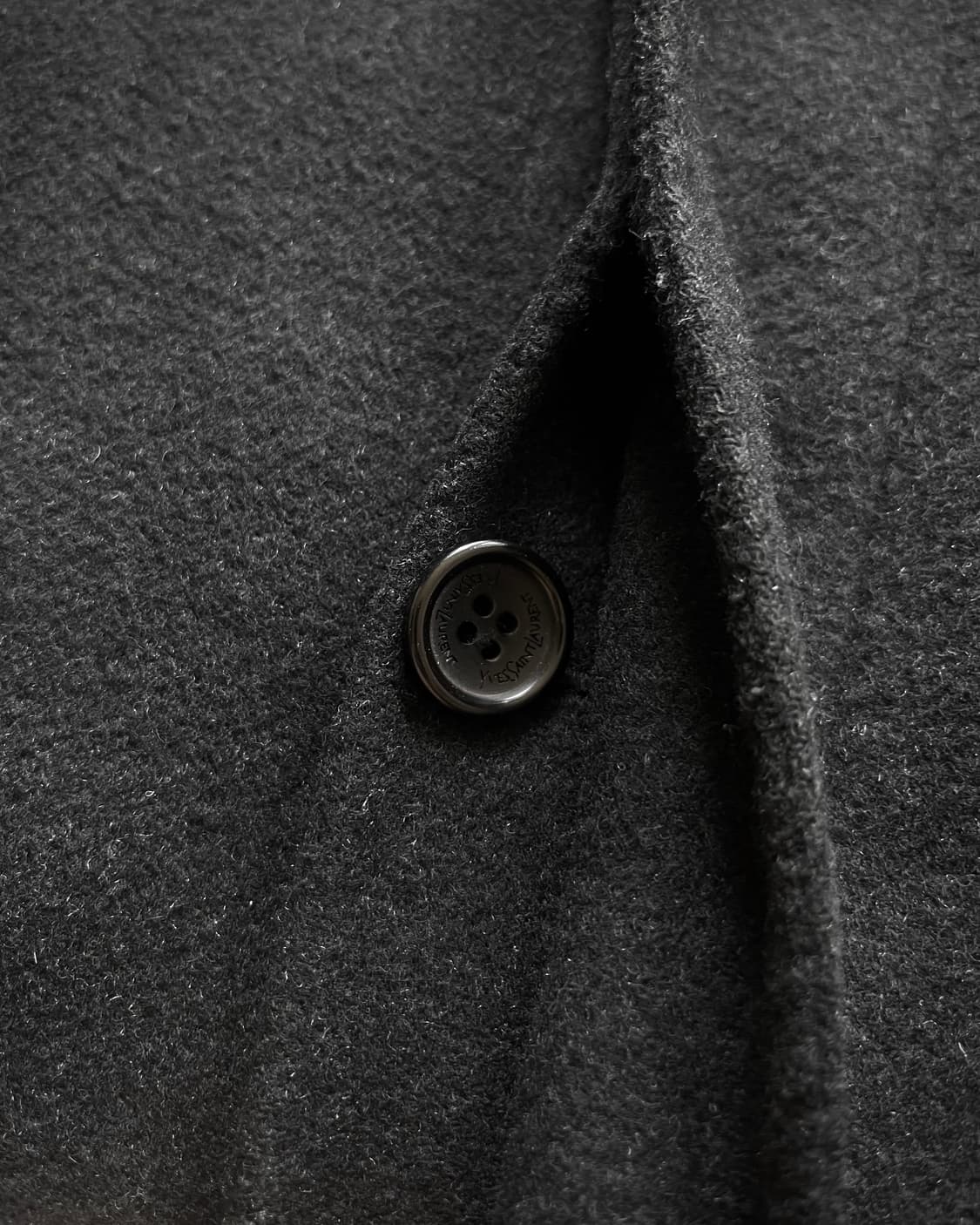 1990s YSL Pure Homme Black Wool Coat 상품이미지5