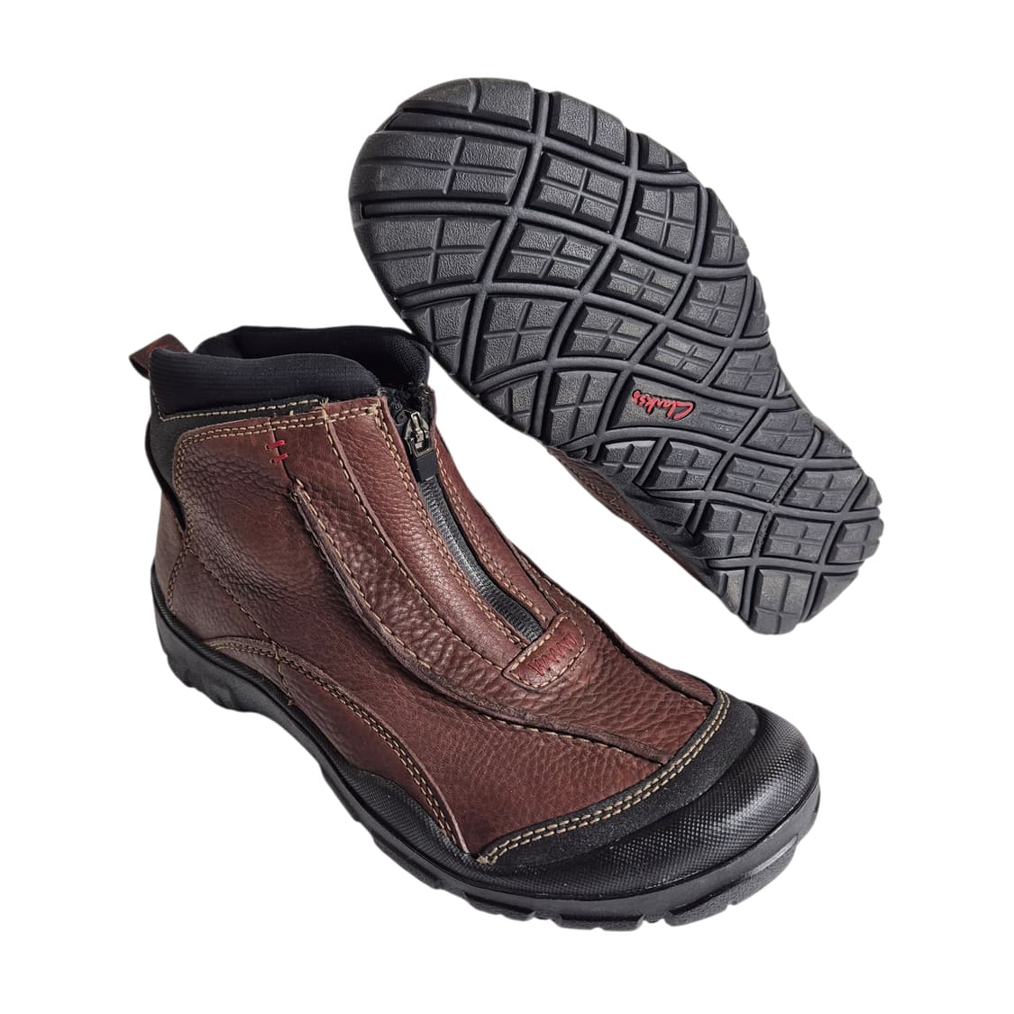 260-265) 빈티지 Clarks 클락스 언스트럭처드 집 레더 부츠 상품이미지2