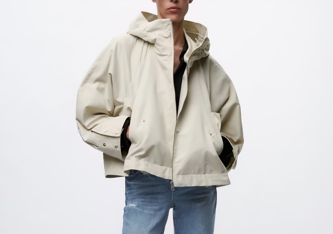 [55-66]자라 크롭 후드 점퍼 상품이미지1