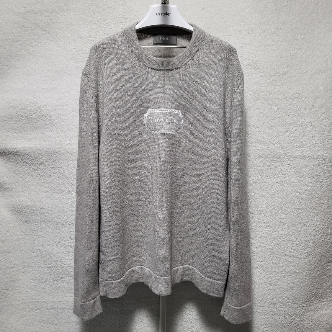 [새상품급] XL/ 디올 꾸뛰르 자수 로고 캐시미어 니트 상품이미지1