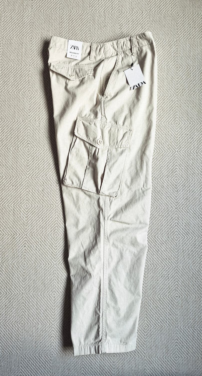 새상품 자라 릴렉스드핏 코튼 카고팬츠 31 상품이미지1