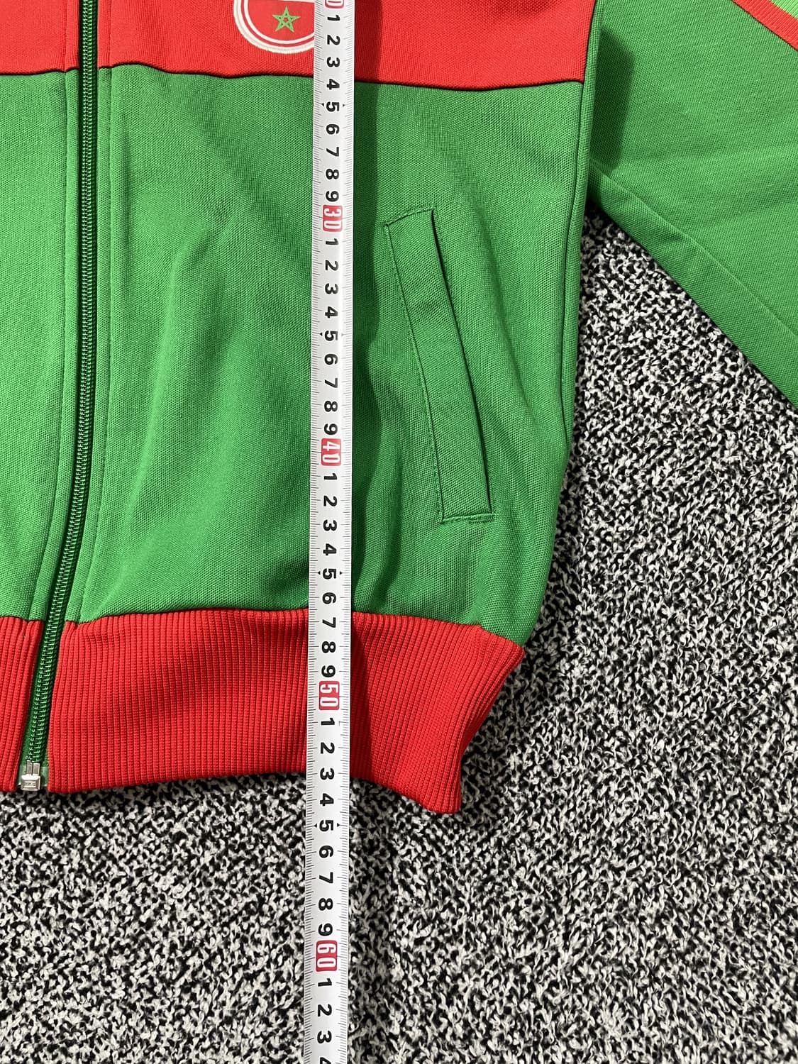 빈티지9. 아디다스 00'S 모로코 국대 져지 트랙탑 그린 레드 배색 상품이미지7